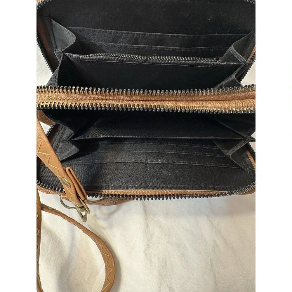 Aeropostale Leopard Print Wallet On String‎ Wristlet Crossbody 3In1 Y2K Coquette